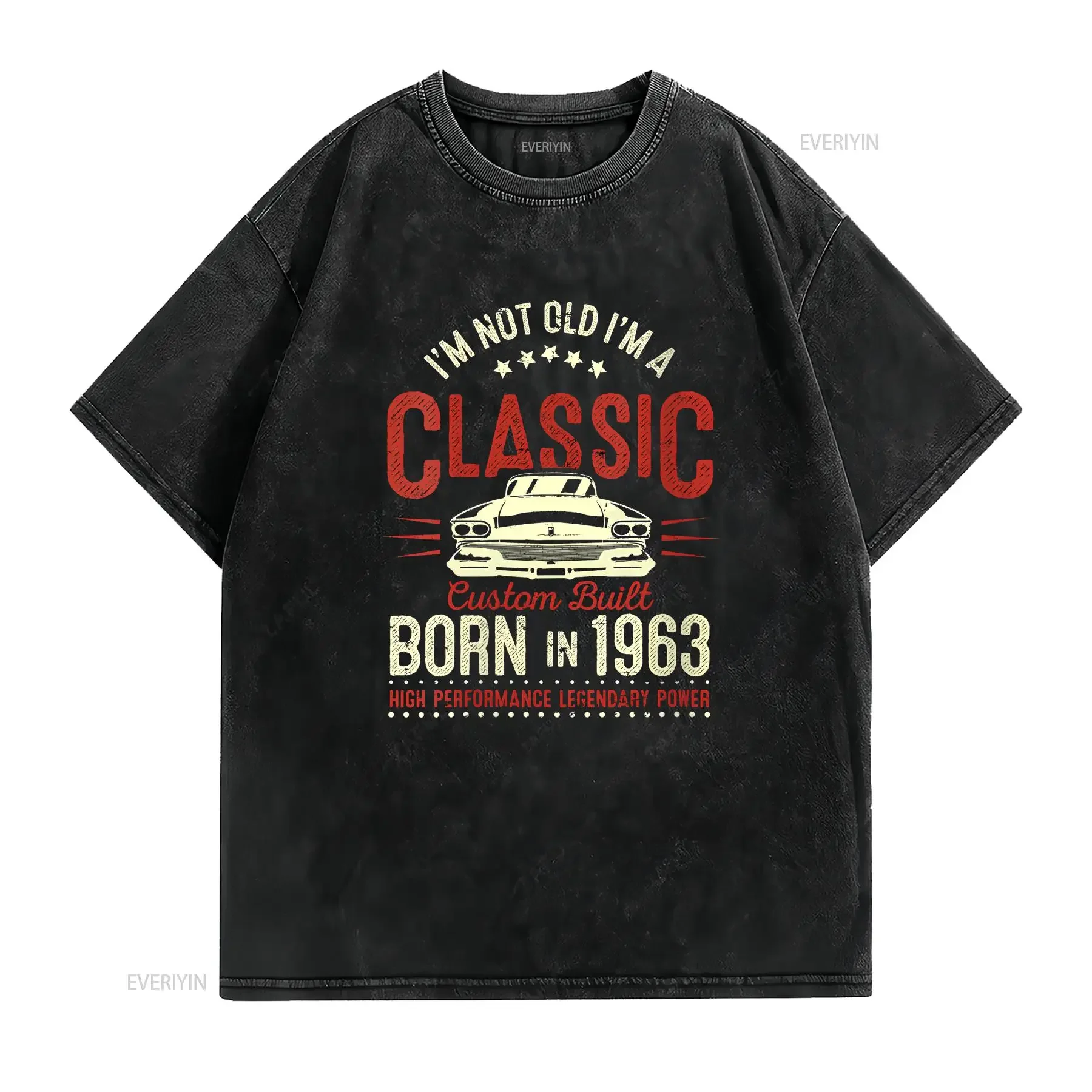 60th Birthday T Shirt 1961 Vintage Top Present Im Not Old A Classic 60 Sixty Years Funny Men vintage Washed homme Versatile