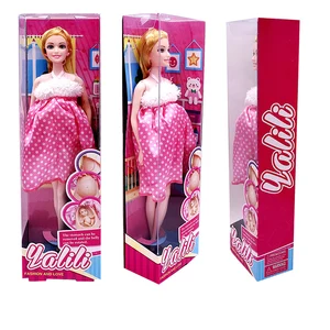 أم حامل مع طفل في دمية بطن ، لعبة فتاة ، فستان لباربي لون بوكس ، صناعة يدوية ، جديد ، 4 خيارات ، 11.5 بوصة أفضل 8 دمى باربي رخيصة مبيعا - No5