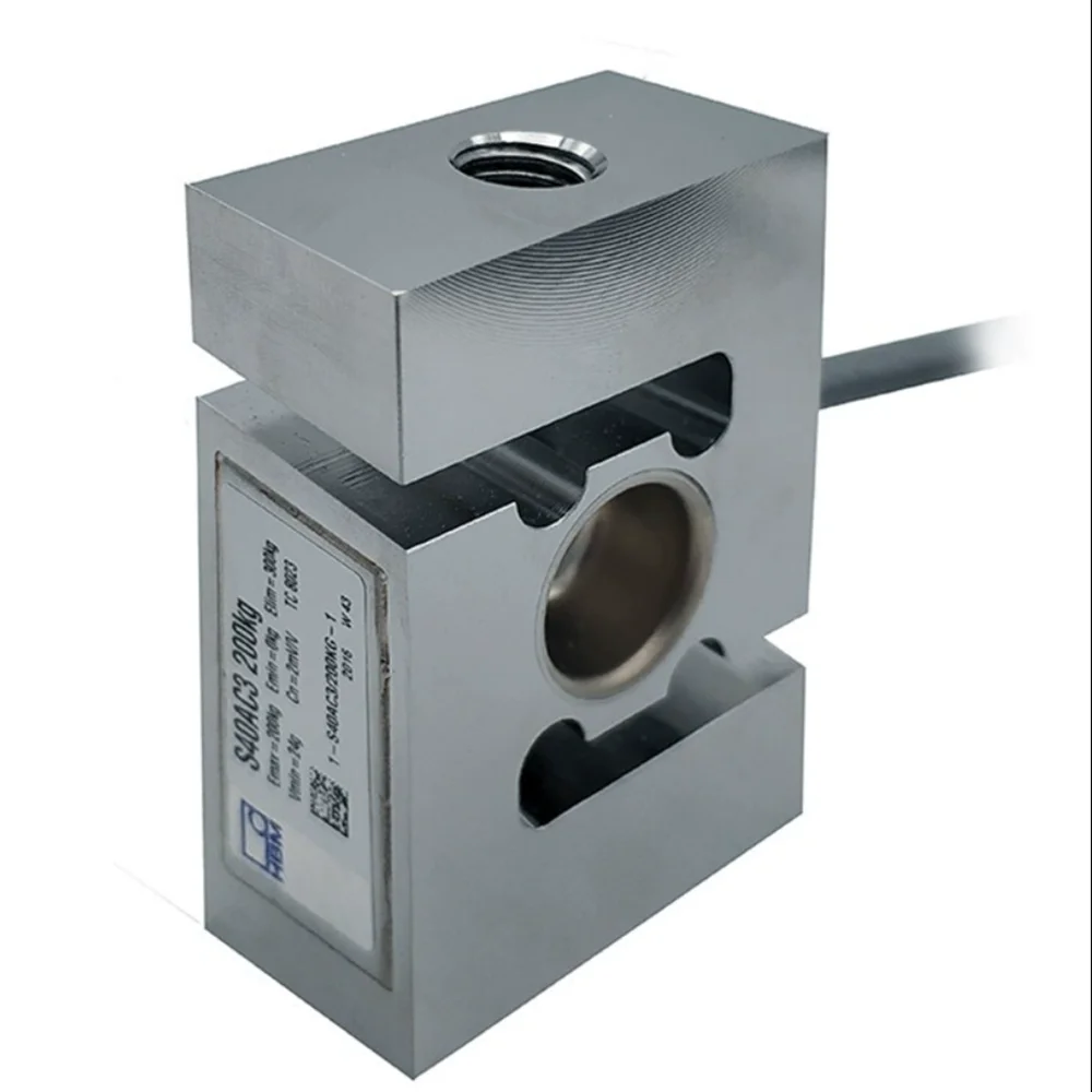 HBM S type weighing sensor S40AC3-50KG/100KG/200KG/500KG/1t/2t/3t/5t IP68 stainless steel