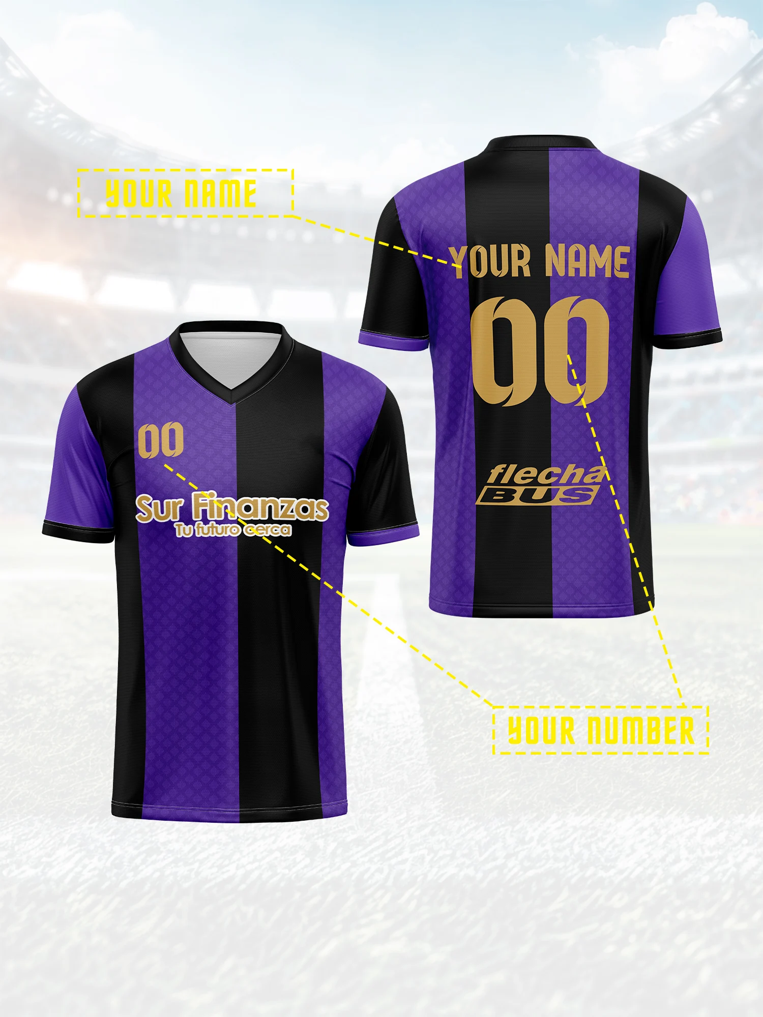 

2026 Men's and Women's Customized Name and Number Sports V-Neck Jerseys, Quick-Drying, Fashionable, Sublimation Technology