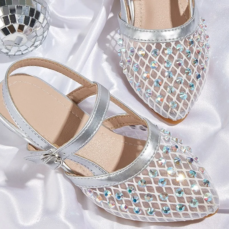 

Summer Fashion Girl Sandals2026 New Korean Version Child High Heel Sandals Light Luxury Bow Girl Princess Matching Skirt Sandals
