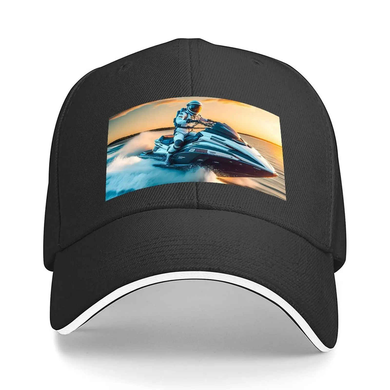 

Astronaut in the jetski Baseball Cap Wild Ball Hat Designer Hat fishing caps man luxury woman cap Women's Beach Visor Men's