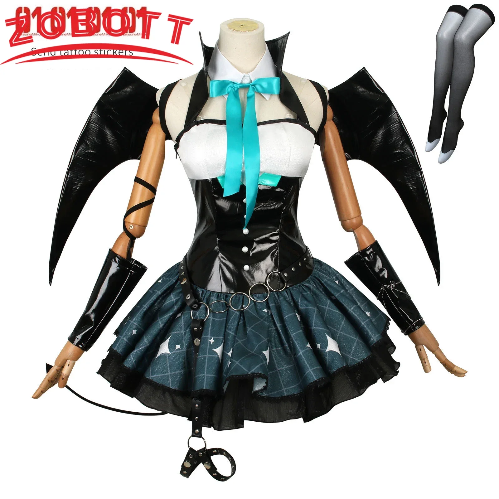 Mikuu Cosplay Kostüm l Karneval Uniform Perücke Anime Halloween Kostüme Frauen