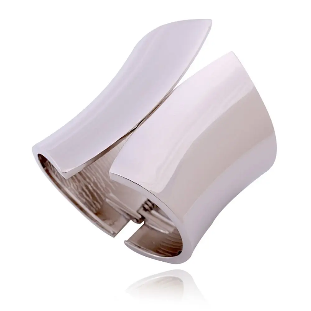 Pulsera pesada gruesa exagerada de moda, pulsera abierta ancha Irregular de Metal, bisutería gótica, brazalete Punk de moda, regalos de joyería