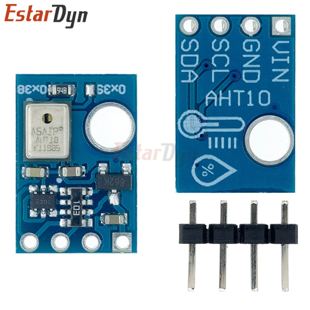 

Estardyn AHT10 ±0.3°C Temp&Humidity Sensor I2C Module for Arduino ESP32, Alternative to DHT11 SHT20 AM2302