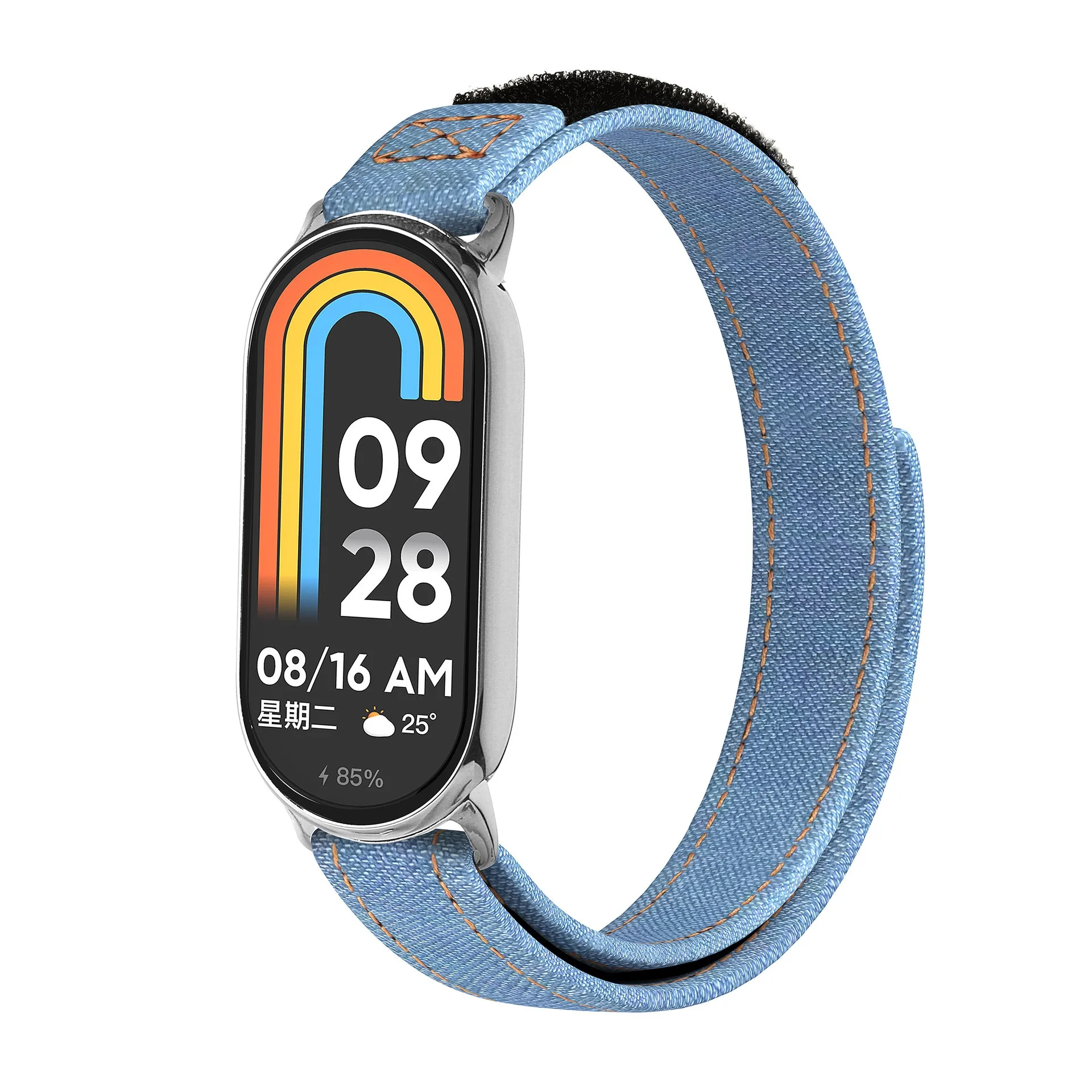 جديد لينة الدنيم حزام ل Xiaomi الفرقة 10/9/8 الرياضة الفاخرة ساعة ذكية مريحة سوار حزام ل Mi الفرقة 9/8 معصمه Correa