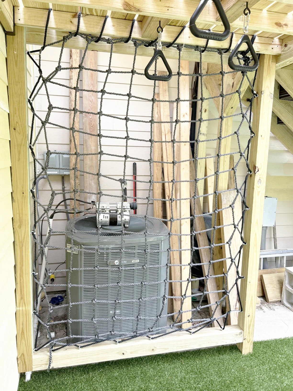 Heavy Playground Net-Polyester Military Climbing Cargo Net,Children Safety Protection Net,Garden Net for Treehouse Gyms