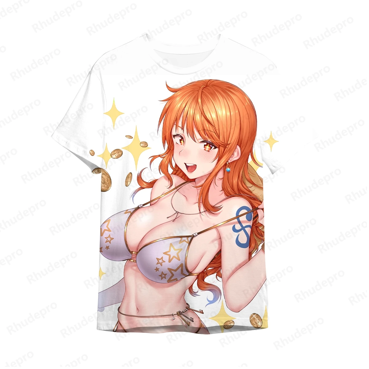 2024 popularna koszulka 3d japonia Anime jednoczęściowy męski t-Shirt z krótkim rękawem Luffy koszula koszulka z nadrukiem odzież męska