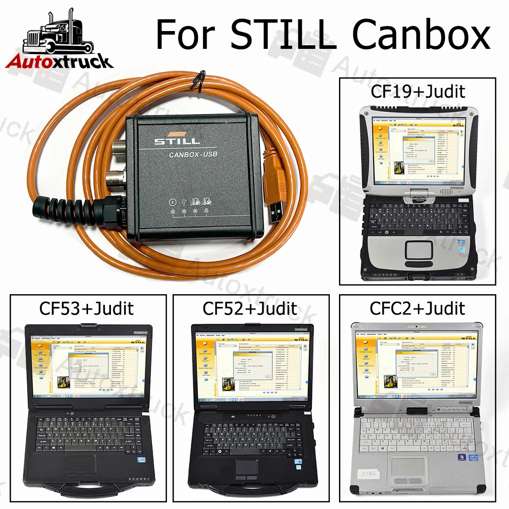 CF19 CFC2 Laptop For Still Forklift Canbox 50983605400 Diagnostic Cable Original Box Can Bus Line Still CANBOX 2 Diagnosis Tool