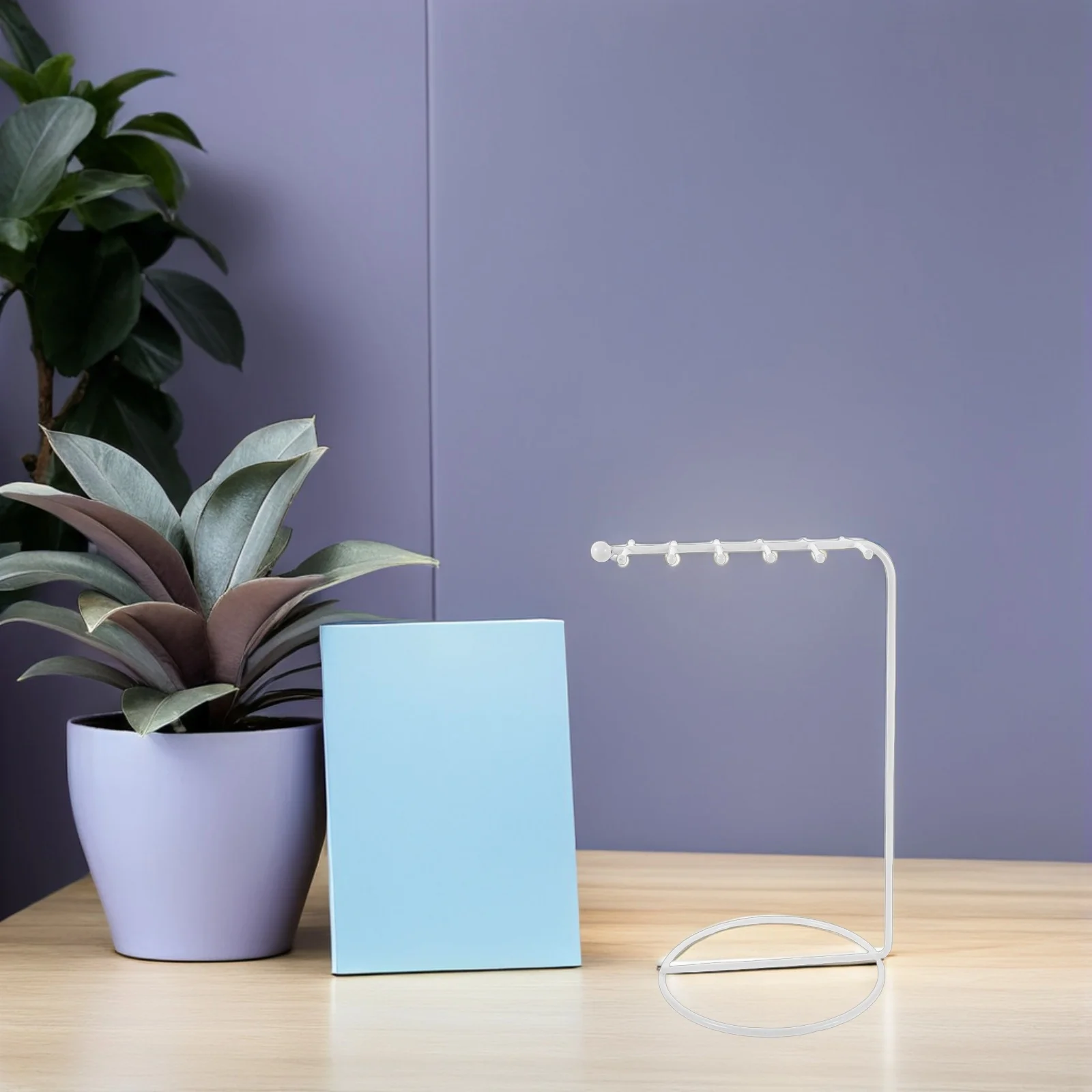 1pcs Iron Jewelry Display Stand Metal Necklace Earring Bracelet Holder Rack For Store Home Live Streaming Setup Organizer