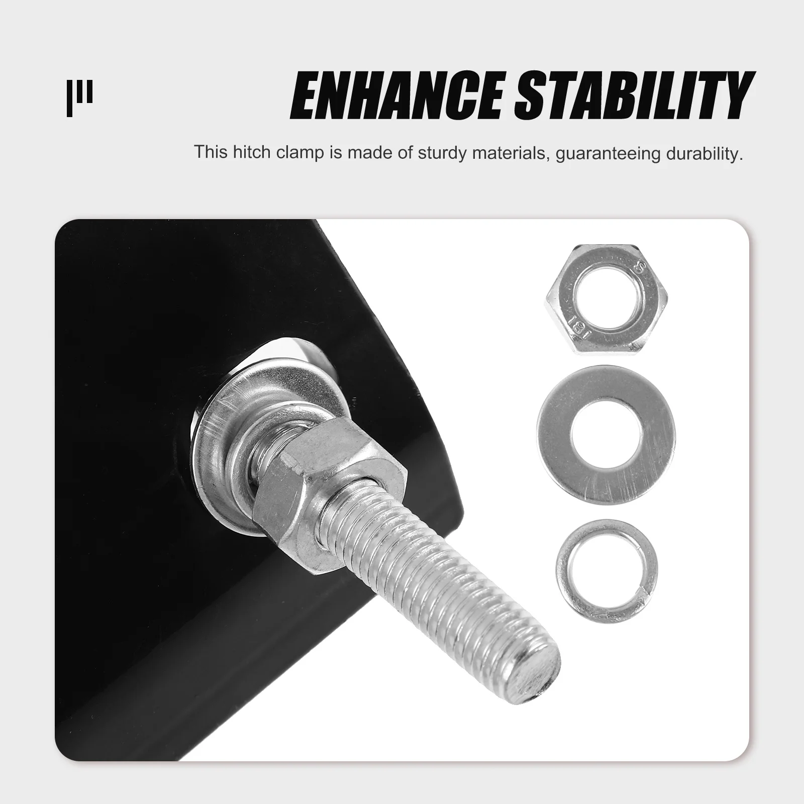 

Trailer Hitch Tightener Clamp Heavy Duty Metal Buckle Anti Rattle Stabilizer Fixing Tool for Secure Coupler Connection