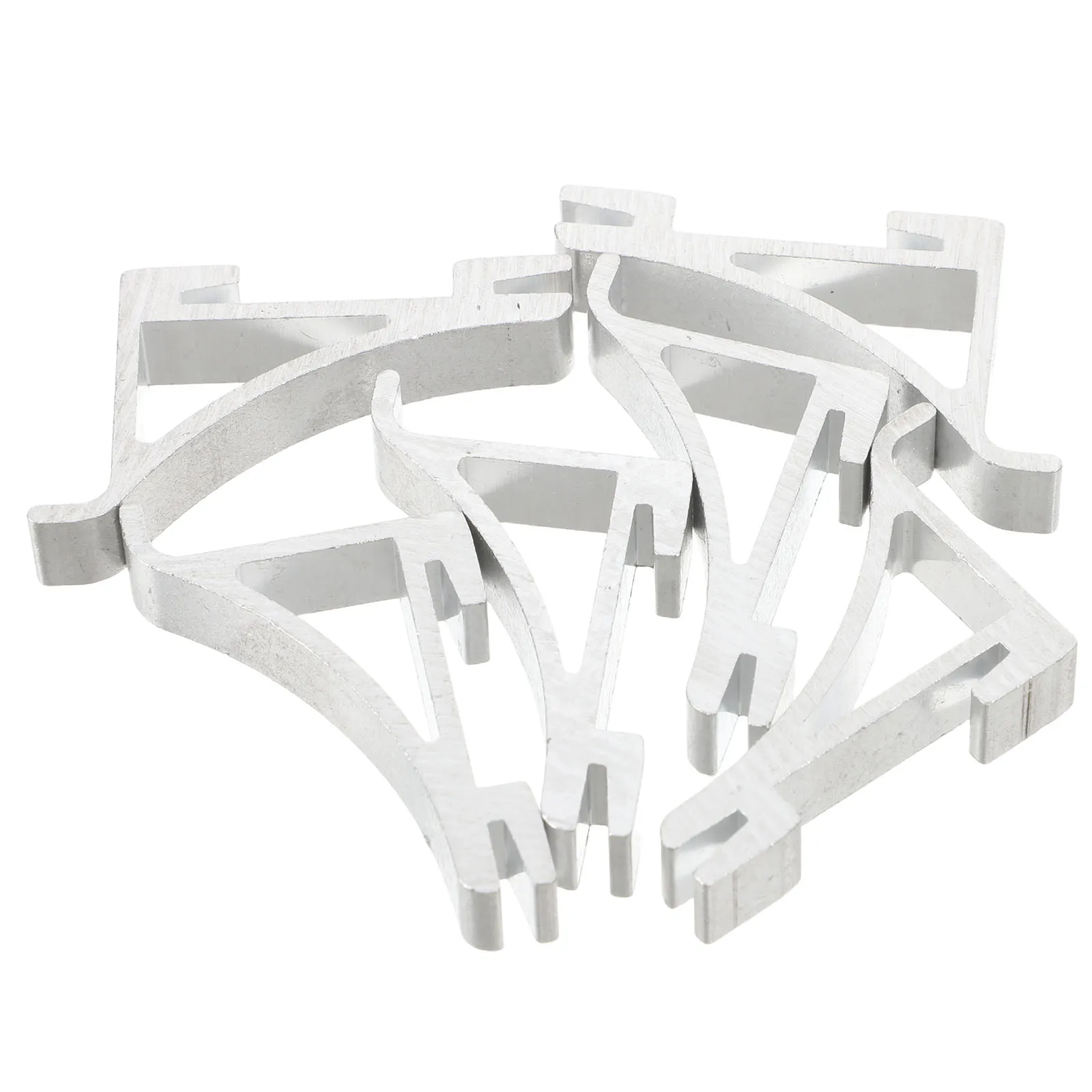 

6pcs Shelf Clips Aluminum Alloy Cooler Shelf Clip Fridge Hooks Cooler Metal Hardware