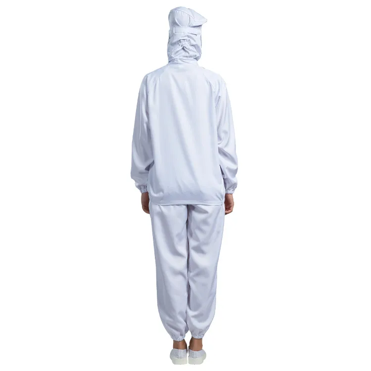 H-1107 Food Industry Breathable Polyester Two-piece Uniforms Set with Hooded Trousers Fast Food Uniforms