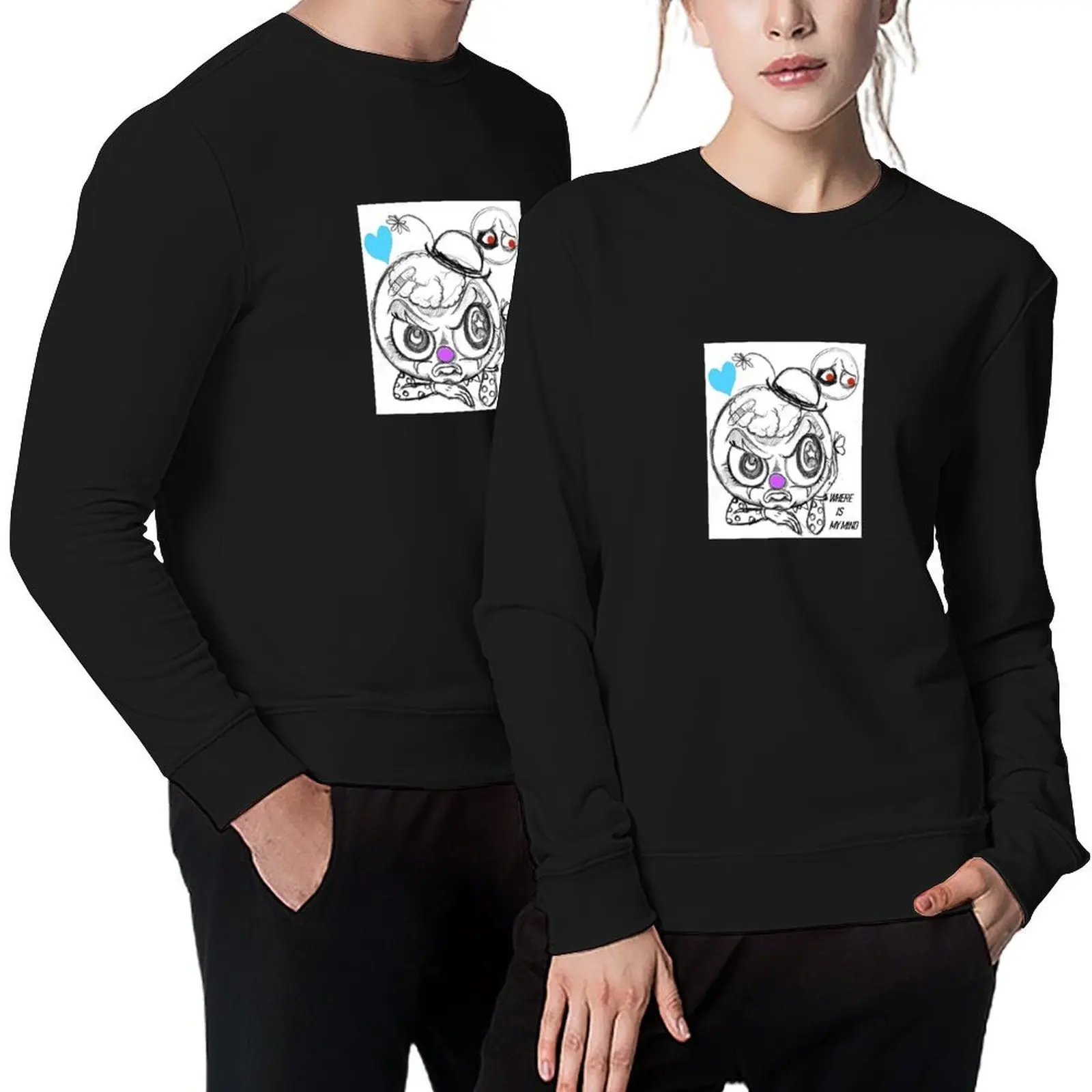 

wherer is my mind Pullover mens clothing autumn new products men's sweat-shirt aesthetic clothing oversize sweatshirt