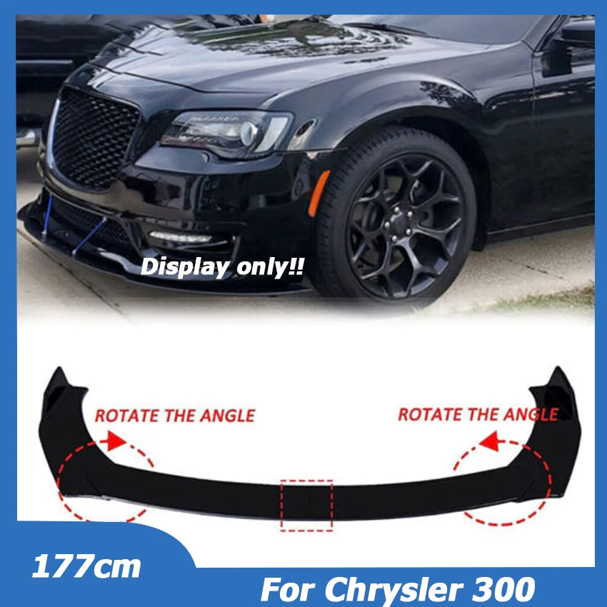 

For Chrysler 300 2005-2020 Front Bumper Lip Spoiler Side Splitter Diffuser Chin Body Kit Deflector Cover Car Tuning Accessories