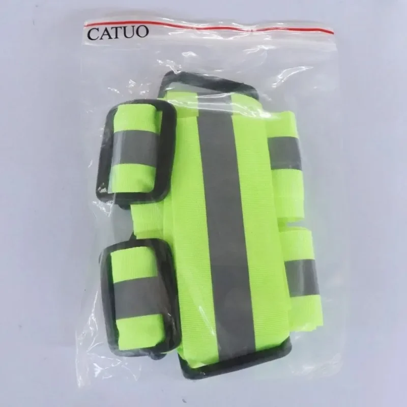 Evidenzia cinghie riflettenti Corsa notturna Abbigliamento da equitazione Gilet Gilet di sicurezza regolabile Fascia elastica per adulti e bambini