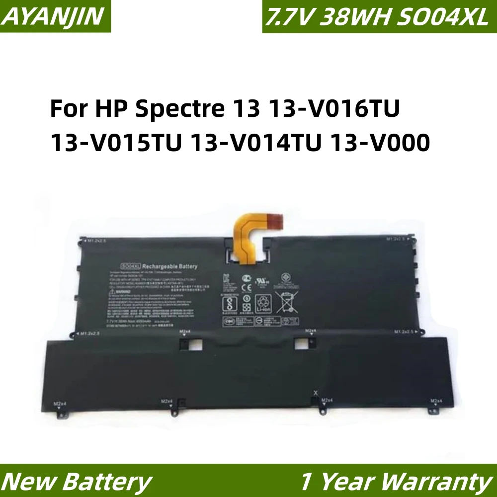 

SO04XL 7.7V 38WH Laptop Battery For HP Spectre 13 13-V016TU 13-V015TU 13-V014TU 13-V000 Series 844199-855 843534-1C1 HSTNN-IB7J