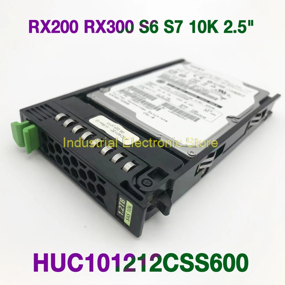 Disco duro Fujitsu RX200 RX300 S6 S7 10K 1,2 "SAS HUC101212CSS600, 2,5 TB