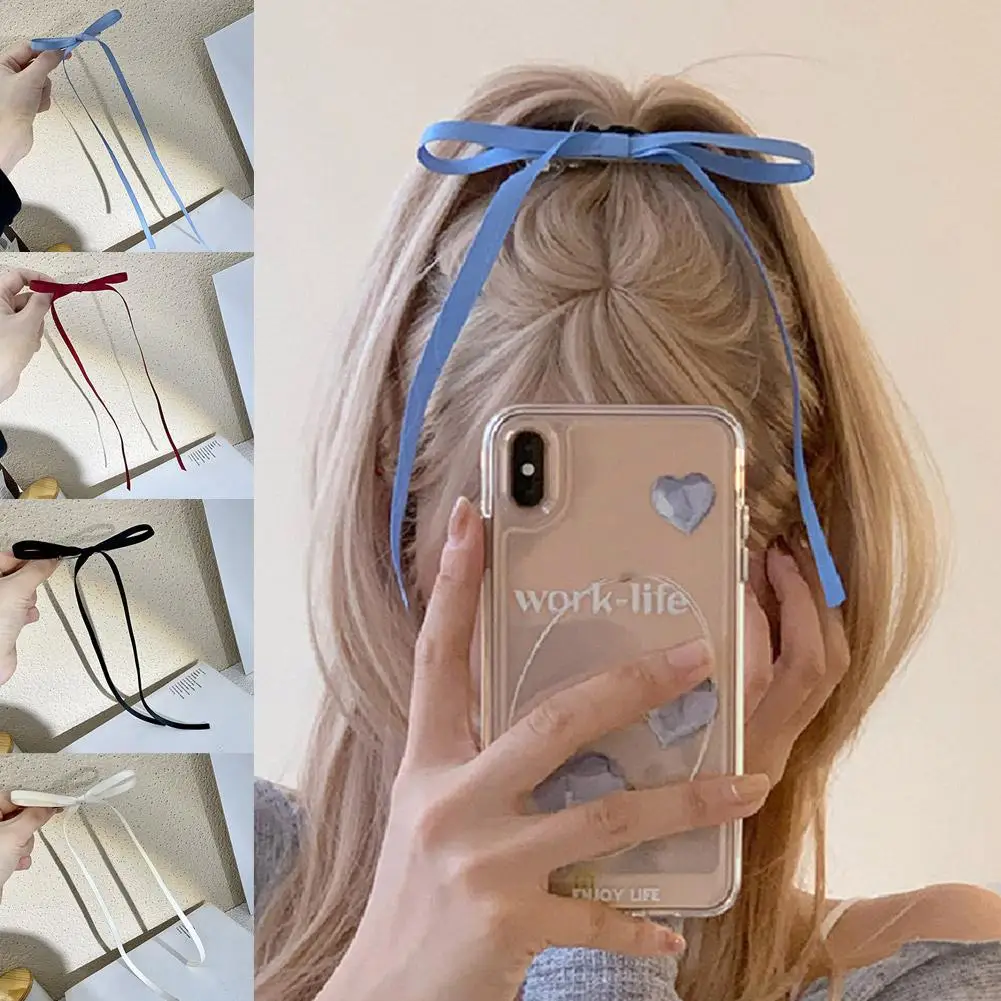 編みこみの弓で作られたヘアクリップ,ダブルポニーテール,超かわいい,ファッショナブル,甘い,韓国,長いヘッドギア,ヘアピン,トレンディ,卸売り,2個,i3t9