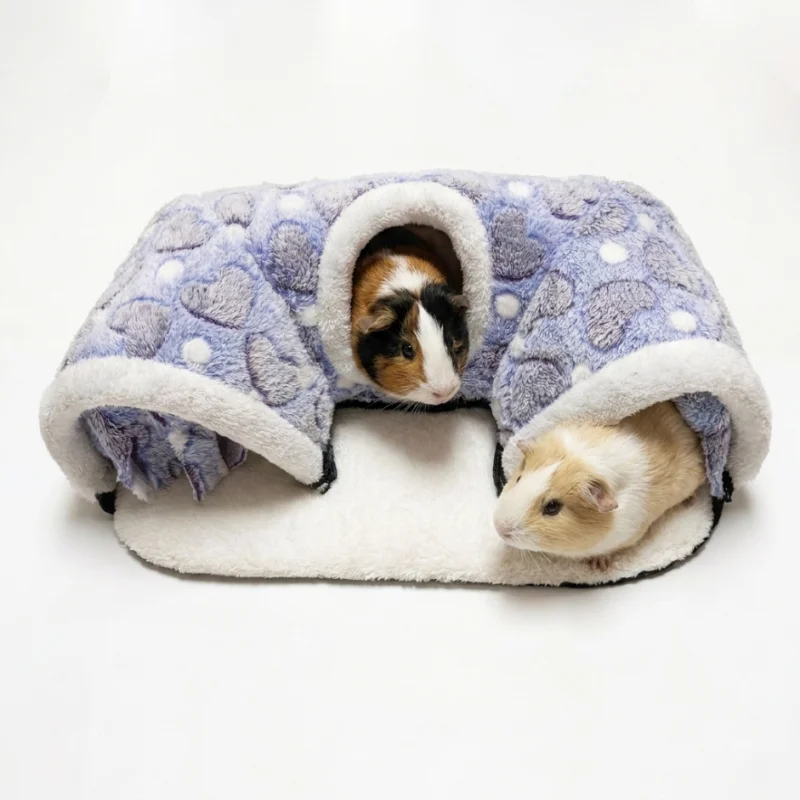 Guinea Pig Tunnel, Small Animal Hidden Tube Toy Comfortable Plush Tunnel, Suitable for Guinea Pigs and Small Pets