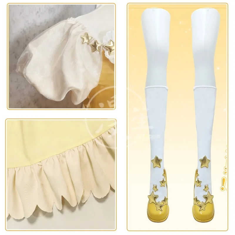 ACard Captor Sakura Sakura Kinomoto Abito stellato Costume cosplay di scena Set completo di abiti per donne Ragazze Halloween Lolita Dress