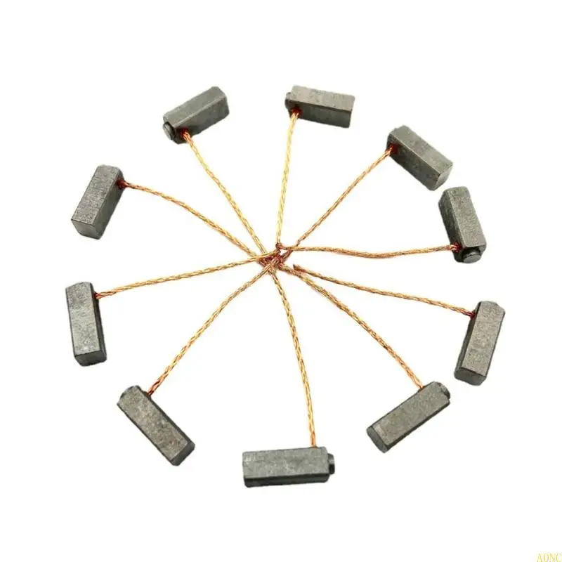 A0NC سهلة التثبيت فرش الكربون لمحركات 24 فولت مقاومة ارتداء عالية والاستقرار الحراري لإصلاح الأجهزة المنزلية #3