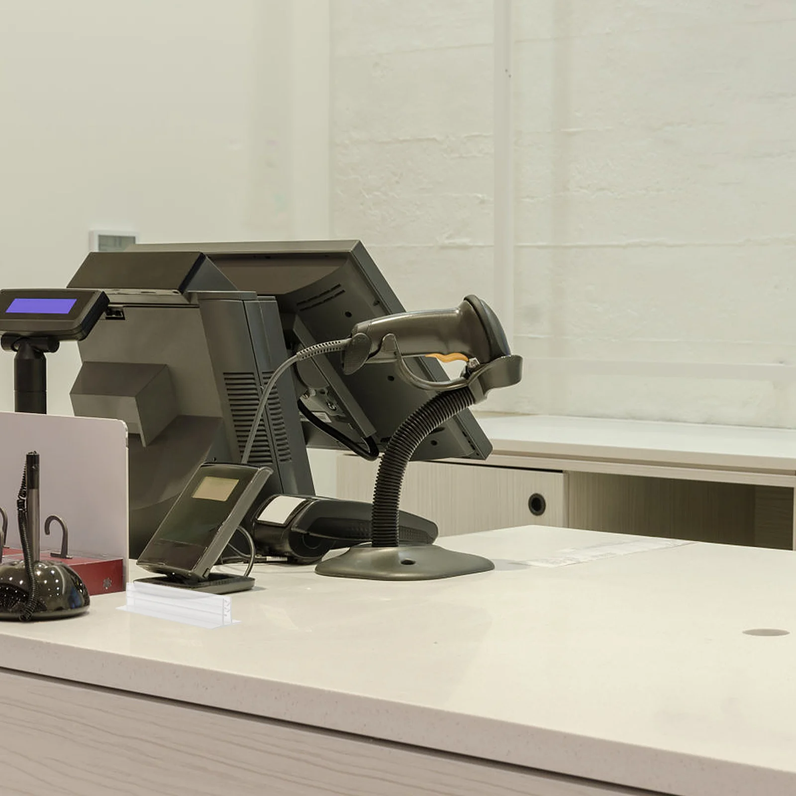 10 Pcs Ad Folder Fine Workmanship Advertising Clamp Poster Display Rack Metal for Pvc Shelf