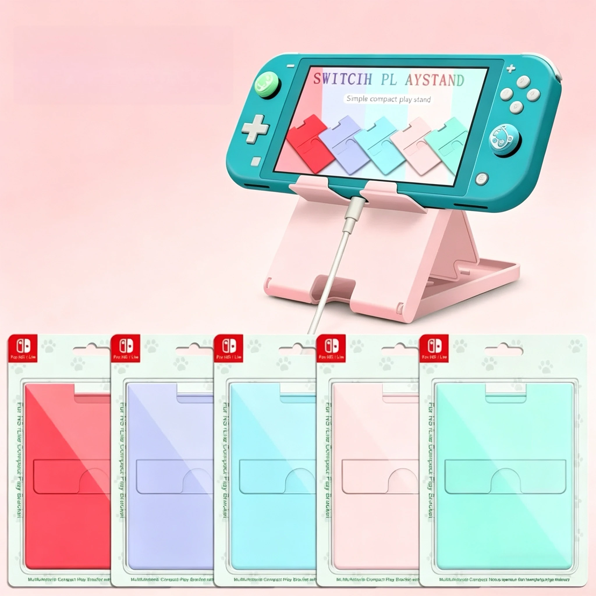 Universal Foldable Stand Holder for Nintendo Switch 2 OLED Tablet Desktop