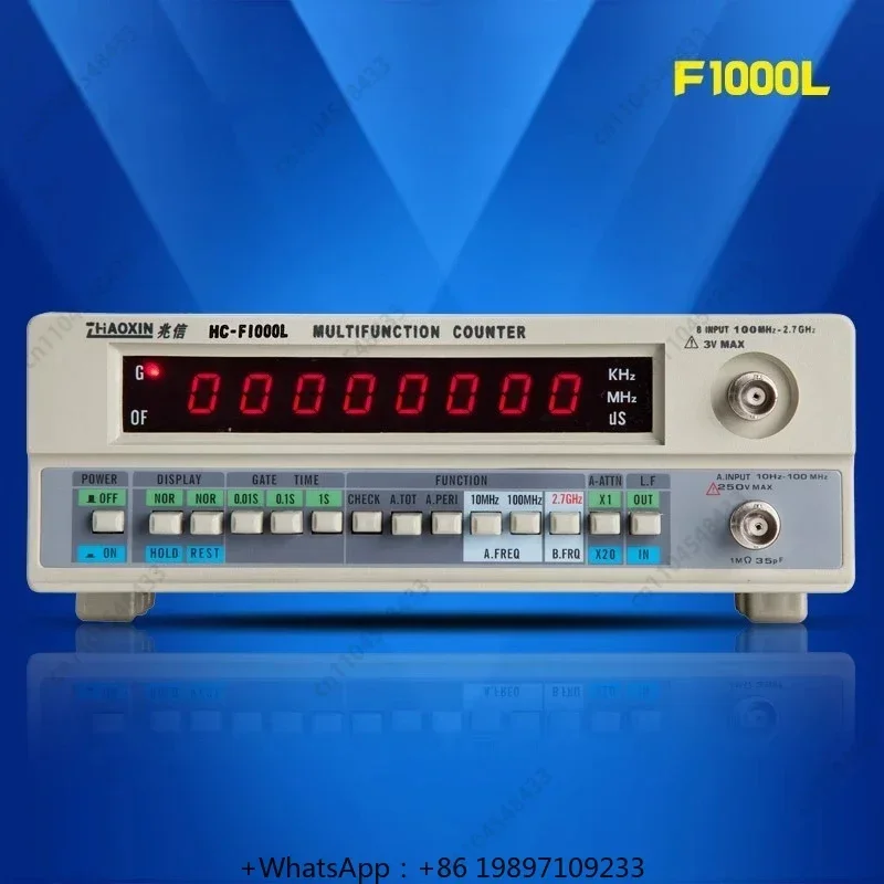 Factory price HC-F1000L frequency meter 1.0G frequency signal counter test 8-bit LED display