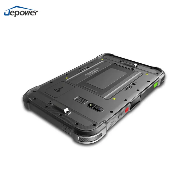 Tablet PC Industrial Rugged de 8 Polegadas 4G Android 12.0 à Prova d'Água IP67 com Leitor de Impressão Digital e Código de Barras PDA Industrial