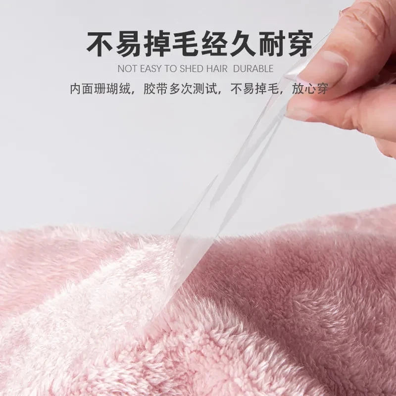 2023 Women's Winter Casual Solid Color Long Sleeve Hooded Zipper Jacket Coat Fleece Coral Velvet Wear On Both Sides Coat Veste