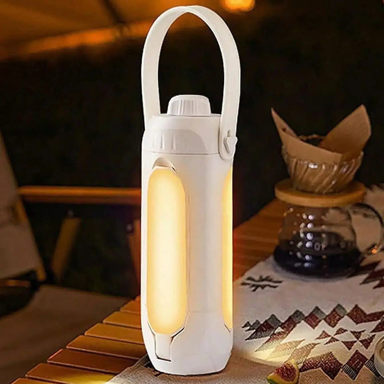 

Outdoor Folding Camping Lamp Portable Rechargeable Camping Torch Emergency Lamp Flashlight Hand Hanging Lamp Portable Tent Light