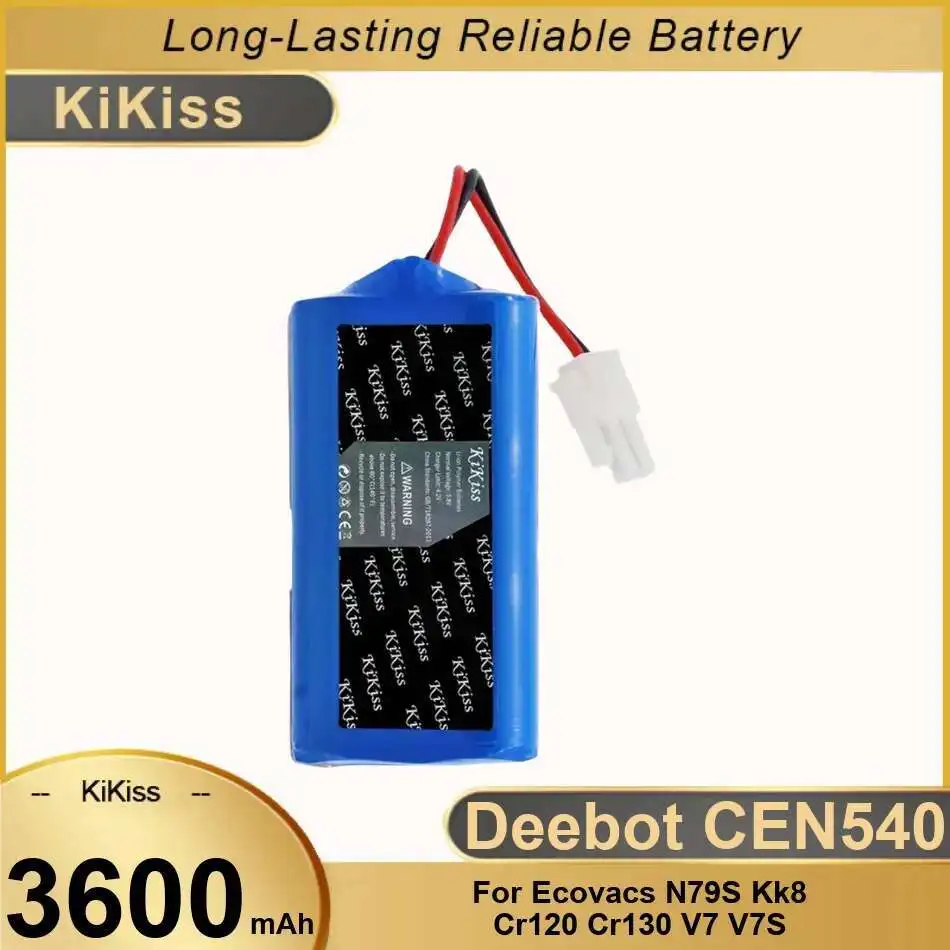 

Battery 3600mAh For Ecovacs N79S KK8 CR120 CR130 V7 V7S For Deebot CEN550 CEN660 DL33 DL35 CEN640 CEN646 CEN540 CEN546
