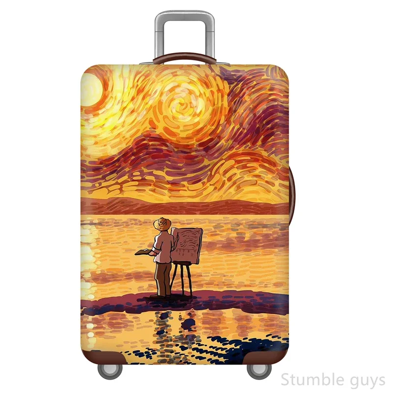 

Protective Elastic Luggage Cover Washable Anti-Wear Dustproof Suitcase Protector Sturdy For All Trip Types 18-32 Inch