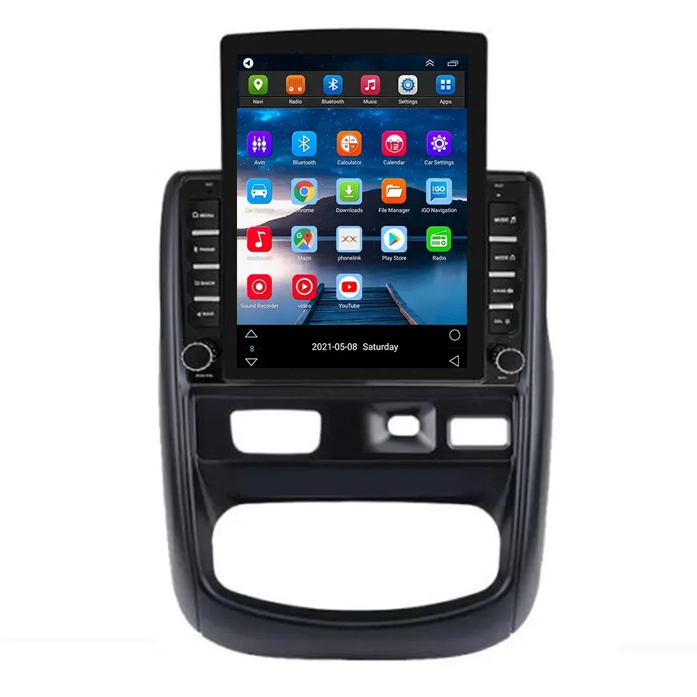 For Tesla Style 2 Din Android 14.0 Car Radio For RENAULT DUSTER 2014-2016 to 2035 Multimedia Video Player GPS Stereo Carplay RDS