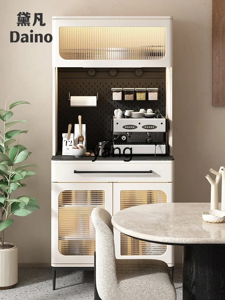 

LMM Light Luxury Sideboard Cabinet Modern Minimalist High Cabinet Integrated Wall Living Room and Kitchen Storage Tea Cabinet