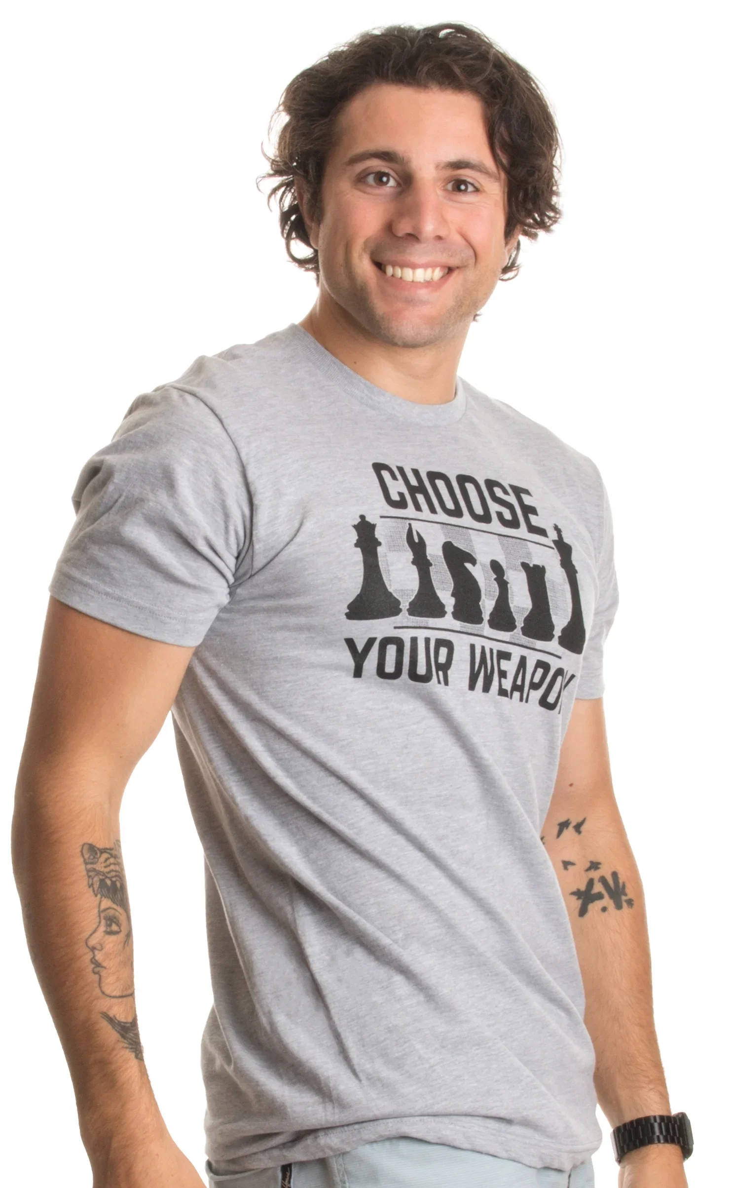 Chess - Choose Your Weapon   Funny Player Joke, Club Team Set Games Humor T-shirt Mens