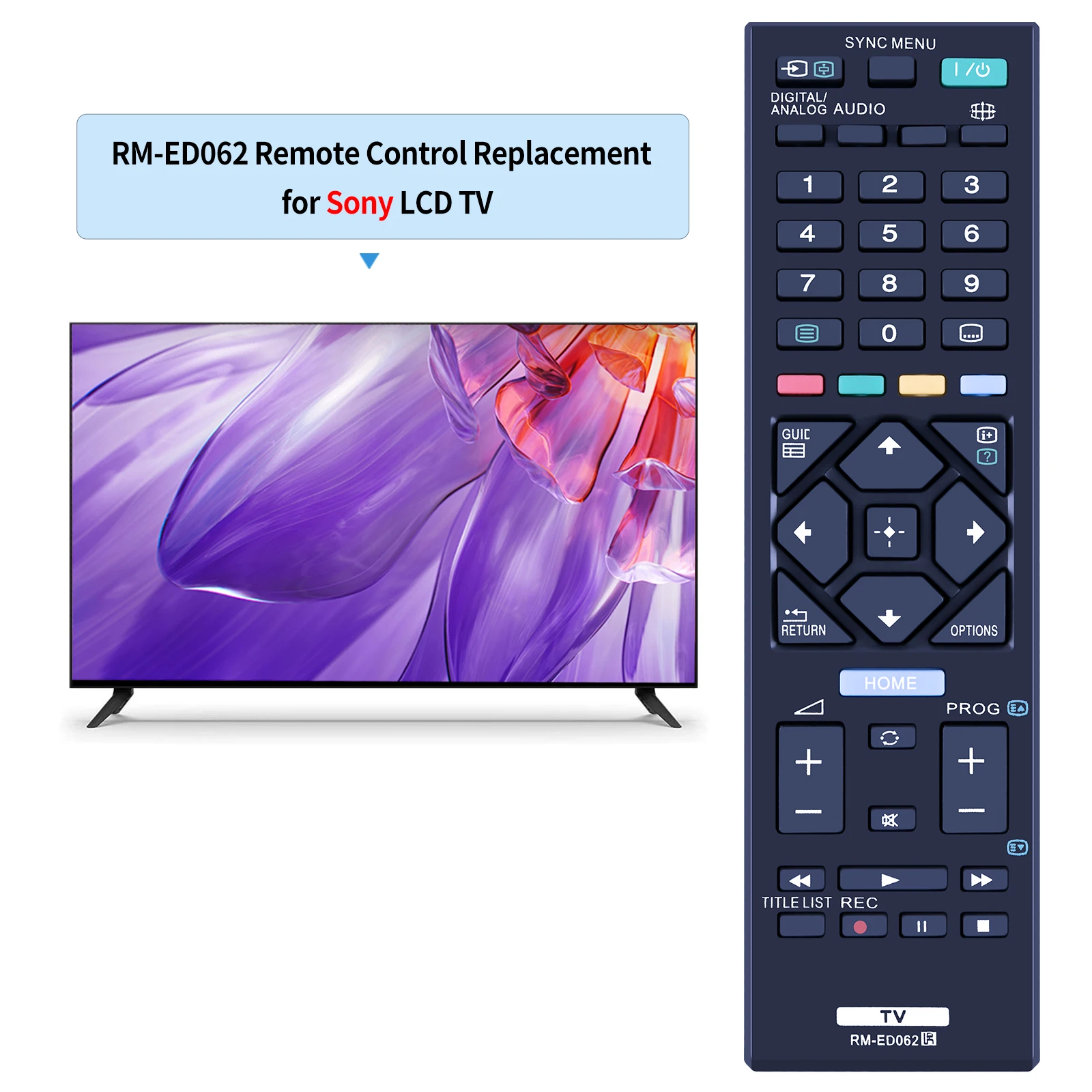 Nowy RM-ED062 dla Sony LCD pilot do telewizora kontroli KDL-40R485B KDL-40R480 KDL-32R430B