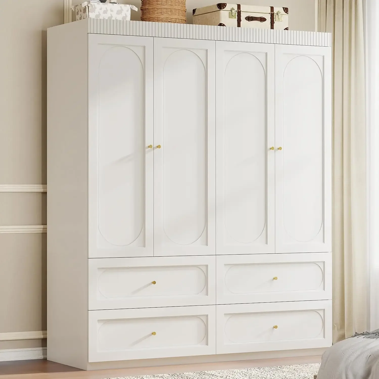 White Armoire Wardr…