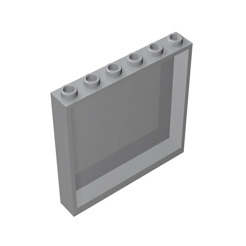 10 Stück MOC-Bausteine 1x6x5 Fensterglas-Haus-Wandelement 59349 Kompatible Bausteine Paneel-Zubehör – Detail 2