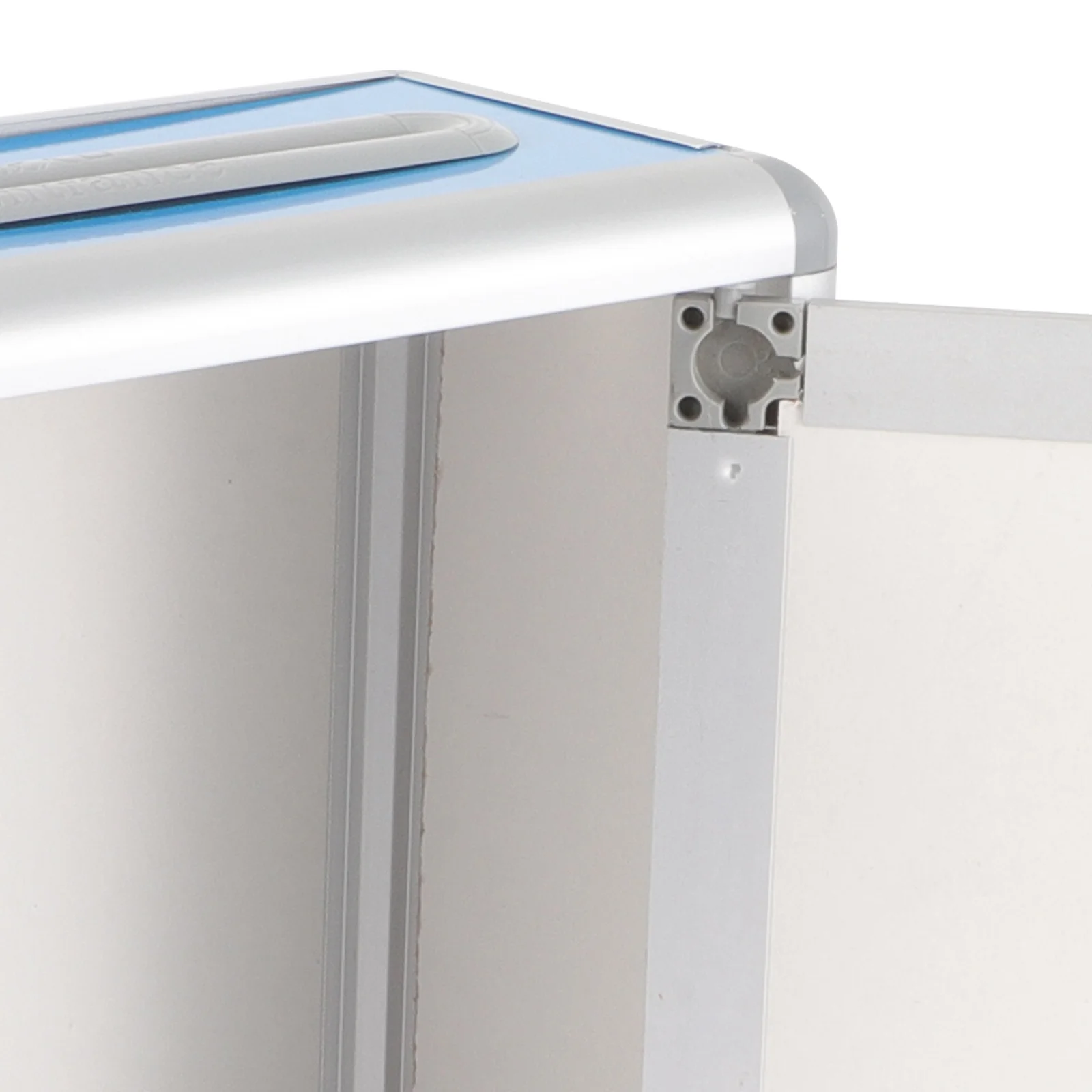 Wall Mount Suggestion Box Lockable Aluminum Alloy Mailbox Shallow Blue HR022 Retro Style Durable Storage Capacity Space Saving