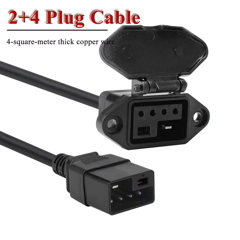 2+4 New Energy Electric Vehicles Power Charging Cable of Yadi No. 9 Electric Vehicle 2+4 Lithium Battery Charger Conversion Line