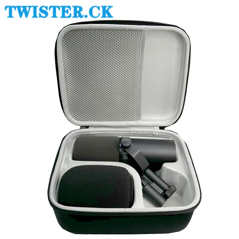 

New Portable Carrying Case Scratch Proof Storage Case Compatible For Shure SM7B/MV7/MV7X Podcast Vocal Dynamic Microphone