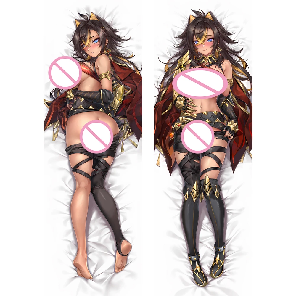 Genshin Impact Cosplay Dakimakura Capa De Travesseiro, Capa De Almofada De Lance Abraçando, Fronha Do Corpo Otaku, Presente De Decoração De Cama, 150cm, 160cm