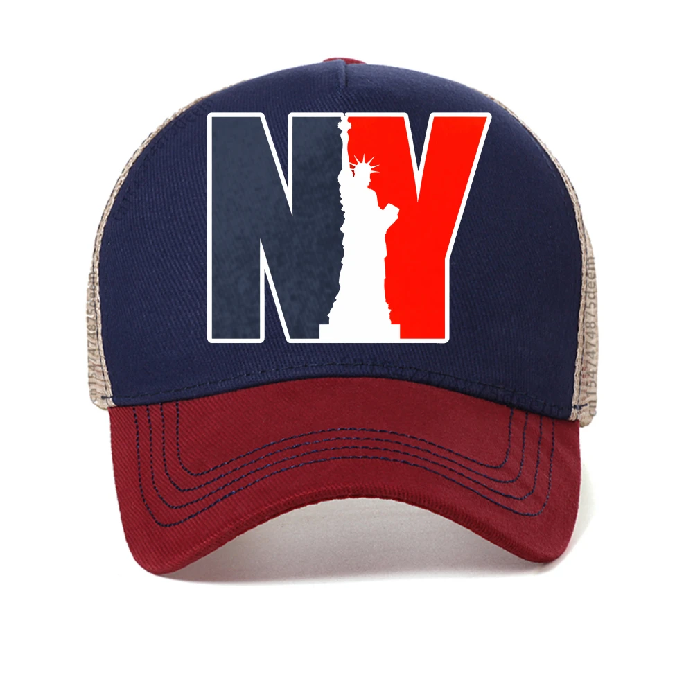 New York Usa Letter Print baseball cap Streets Man Fitness Fashion Hip Hop hat summer casual women Sunscreen mesh Snapback Caps 2