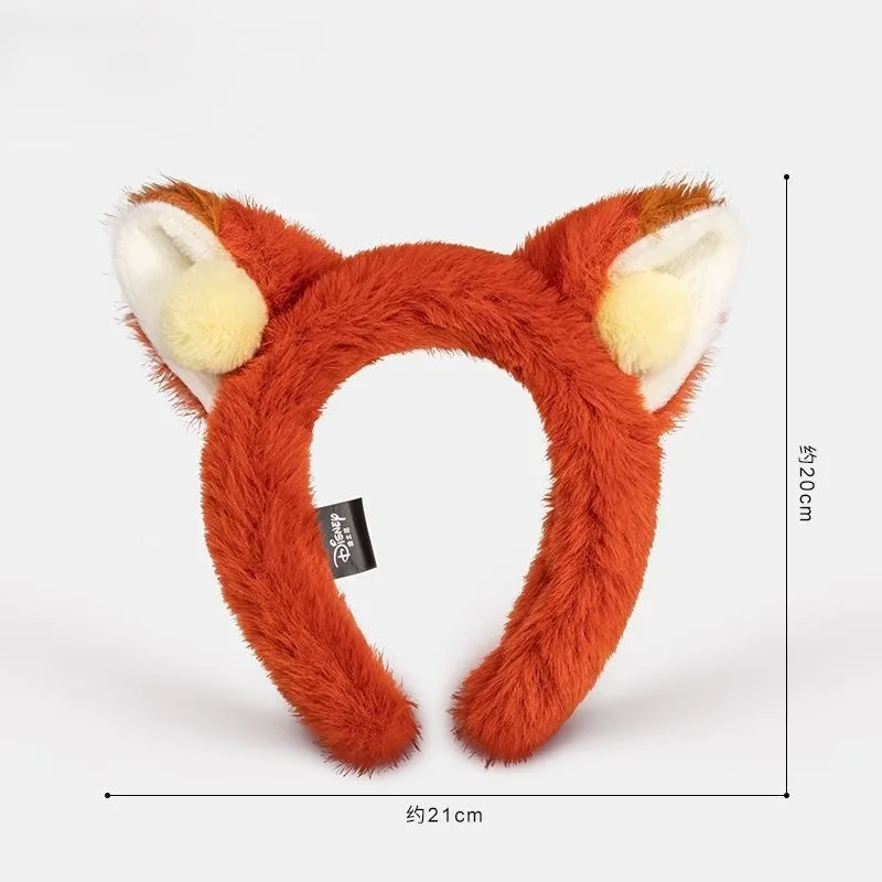 عصابة رأس ديزني Zootopia Judy Nick لطيف الكرتون القطيفة امتصاص الماء الترفيه التقاط صور إكسسوارات الشعر هدية