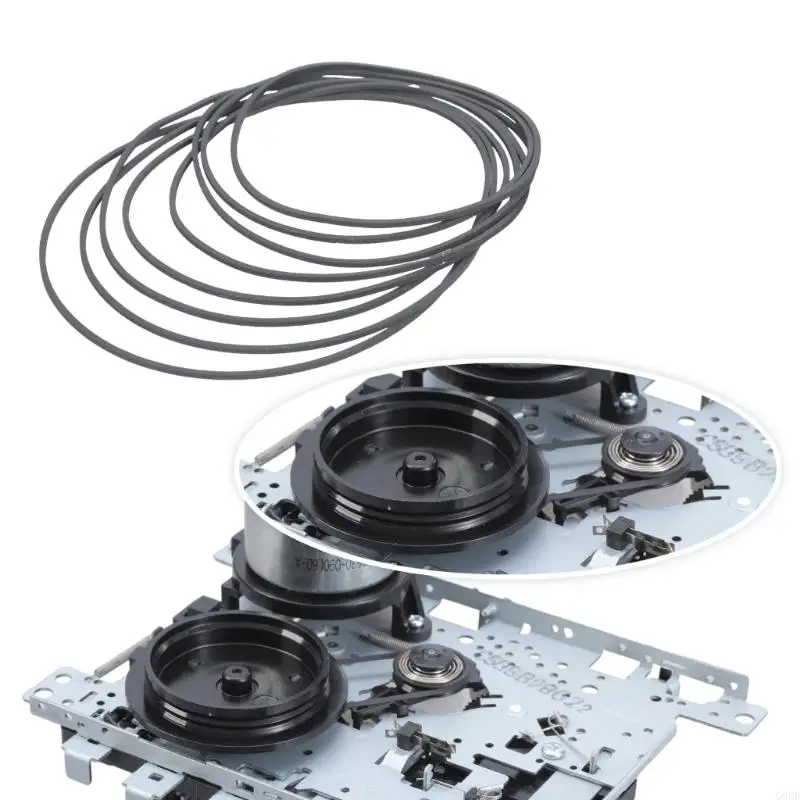 G6DD Rubber Belt Cassette Player Player Lectors Turntables Turntables أحزمة مسجل مختلفة 105 مم-150 مم خيار حجم مطوي