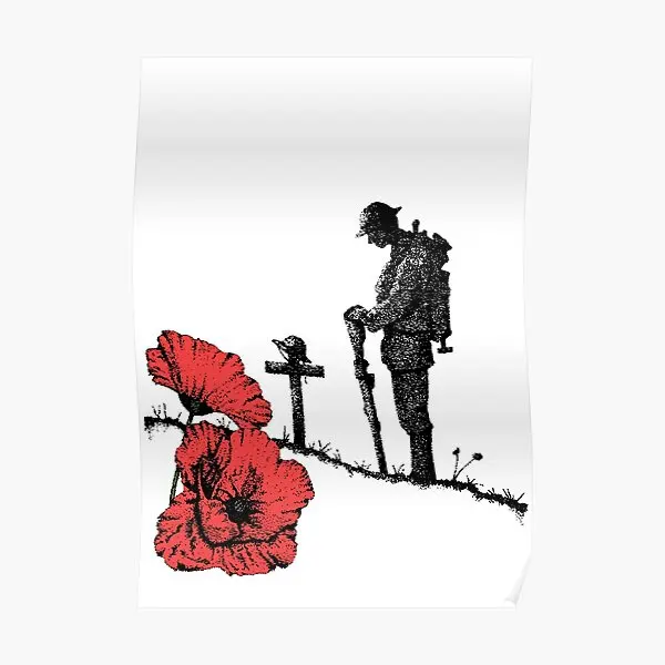 

Lest We Forget Remembrance Day Colour Poster Decor Decoration Room Print Art Modern Picture Vintage Home Painting No Frame