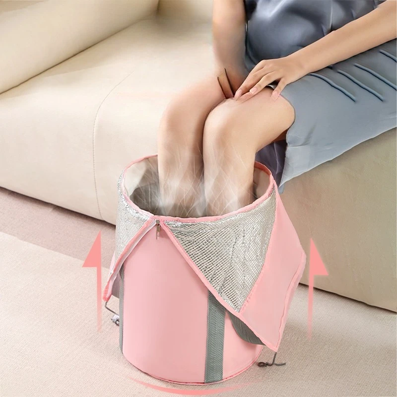 

Портативное ведро для замачивания ног над теленком, пятислойная термоизоляционная сумка для замачивания ног, дорожная складная раковина для мытья ног