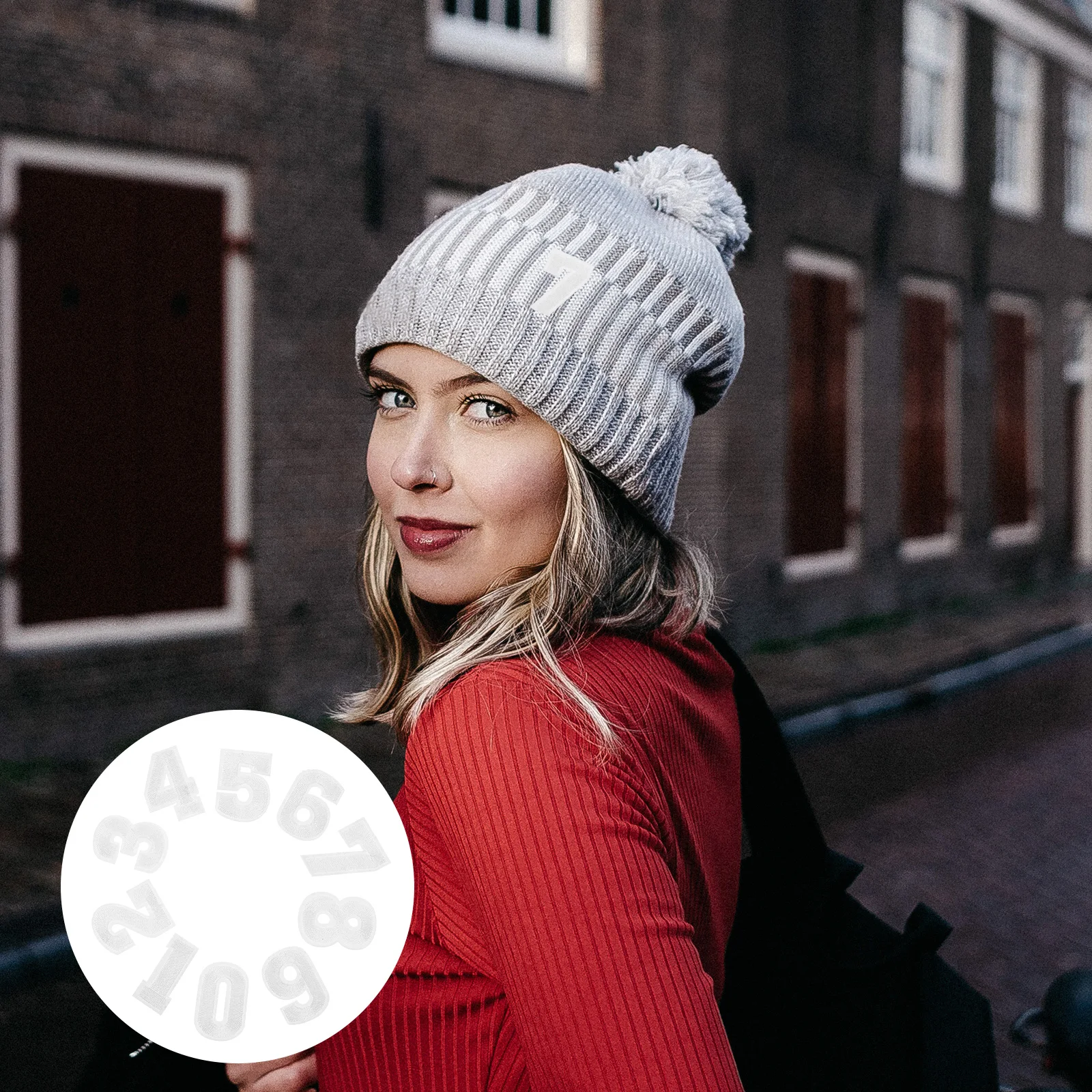 بقع الأرقام العربية البيضاء 3 مجموعات عدد بقع معطف الزخرفية الحديد على أرقام الملابس الخياطة DIY الحرف اليدوية #6